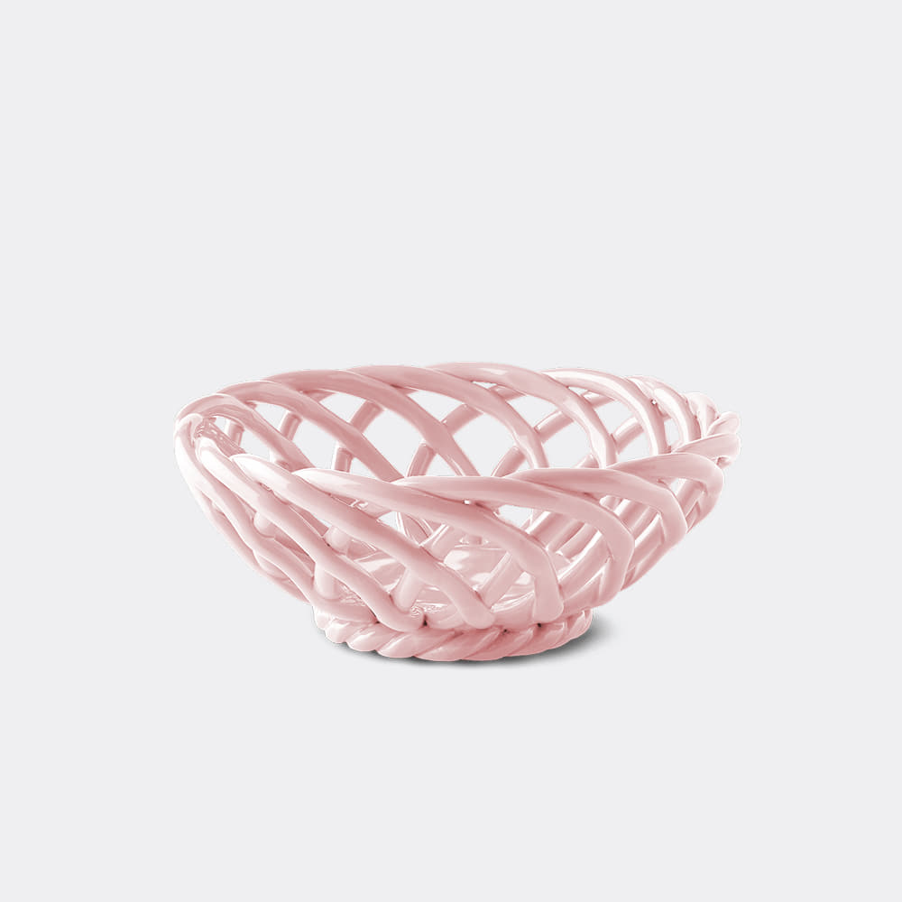 [OCTAEVO] Sicilia Ceramic Basket Small_Pink