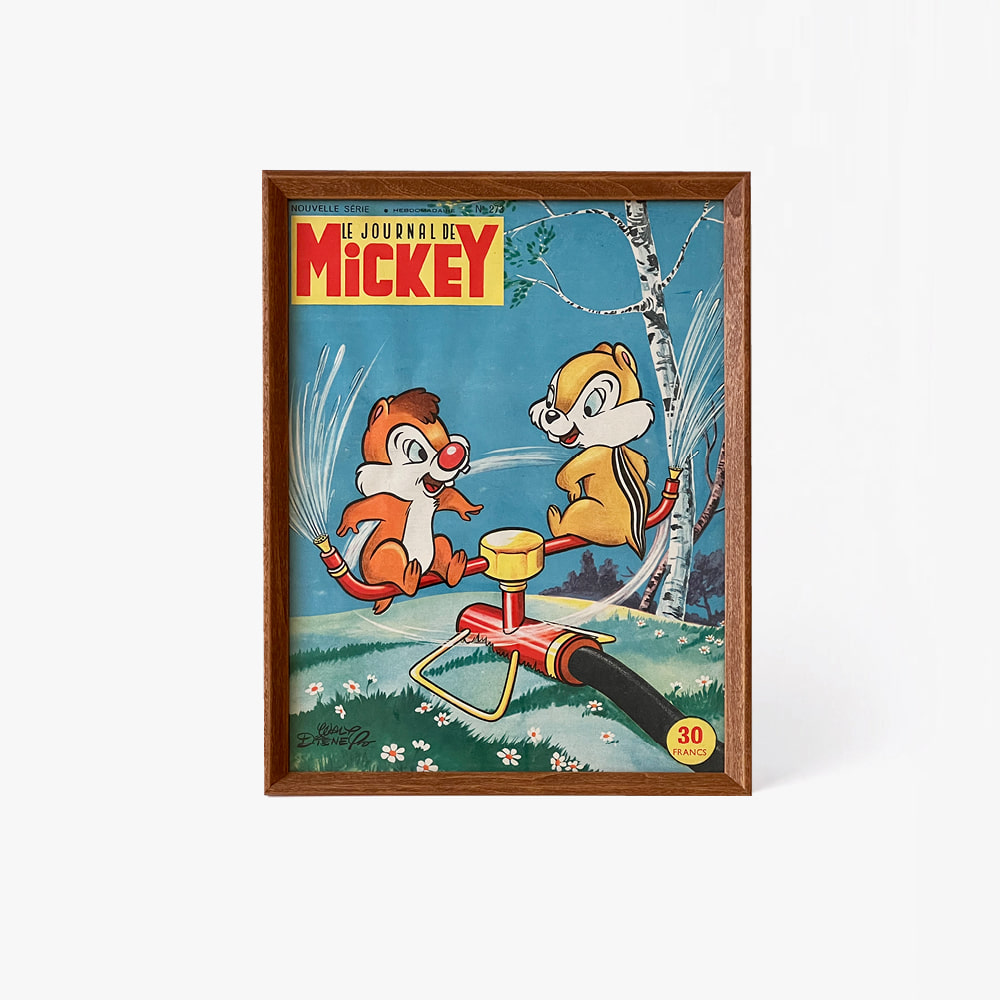 Vintage Le Journal De Mickey  Cover, 1950s