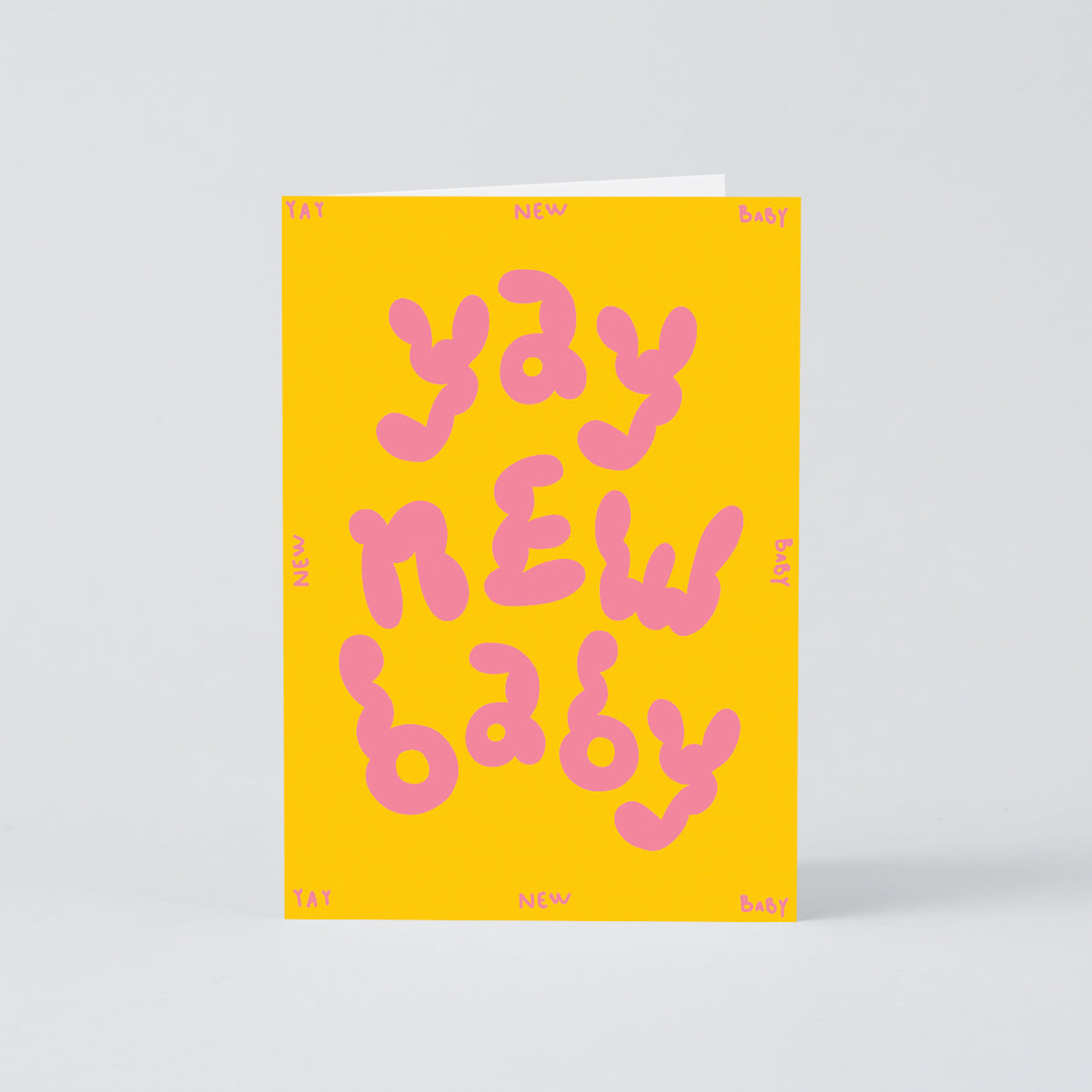 [WRAP] Yay New Baby Embossed Greetings Card