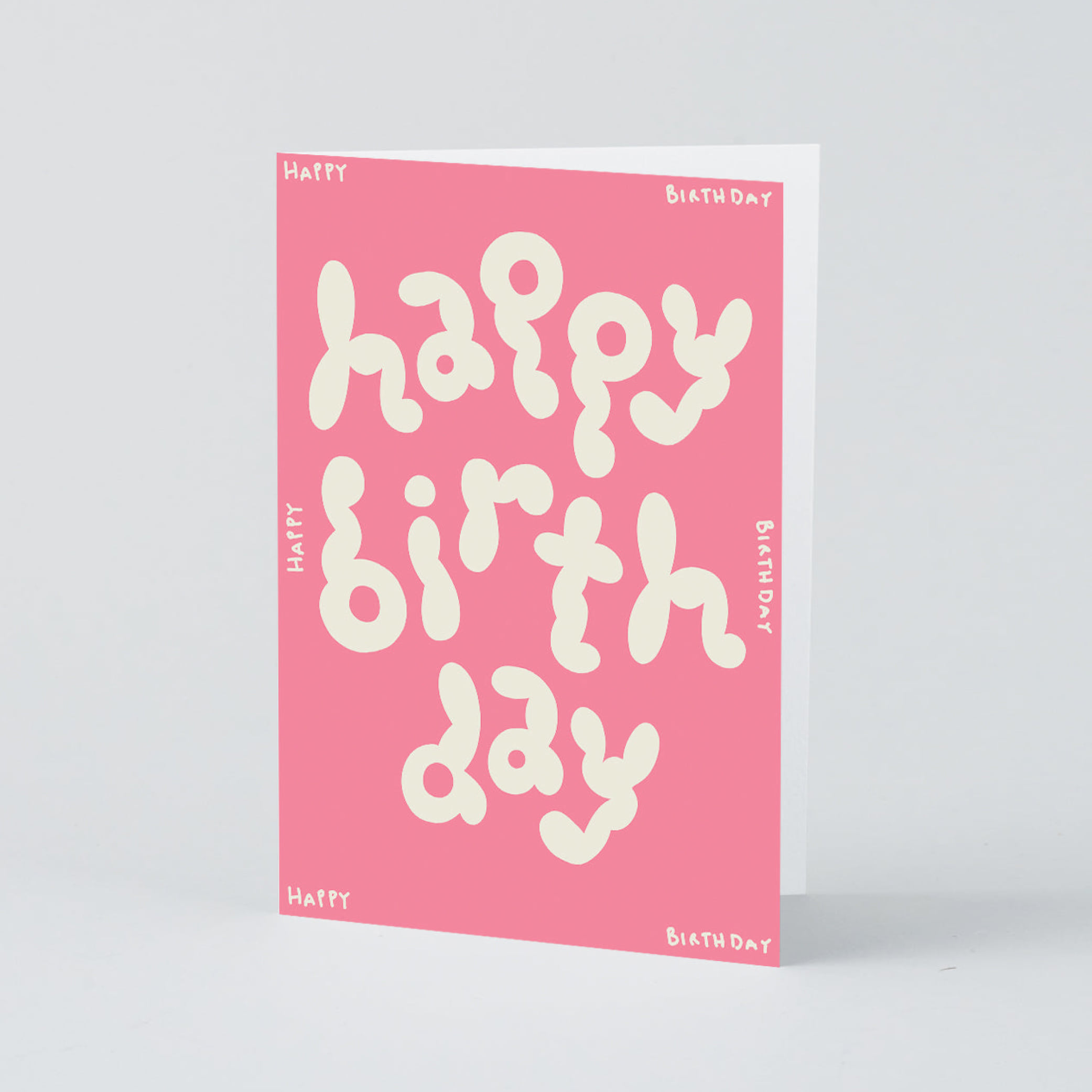 [WRAP] Happy Birthday Embossed Greetings Card