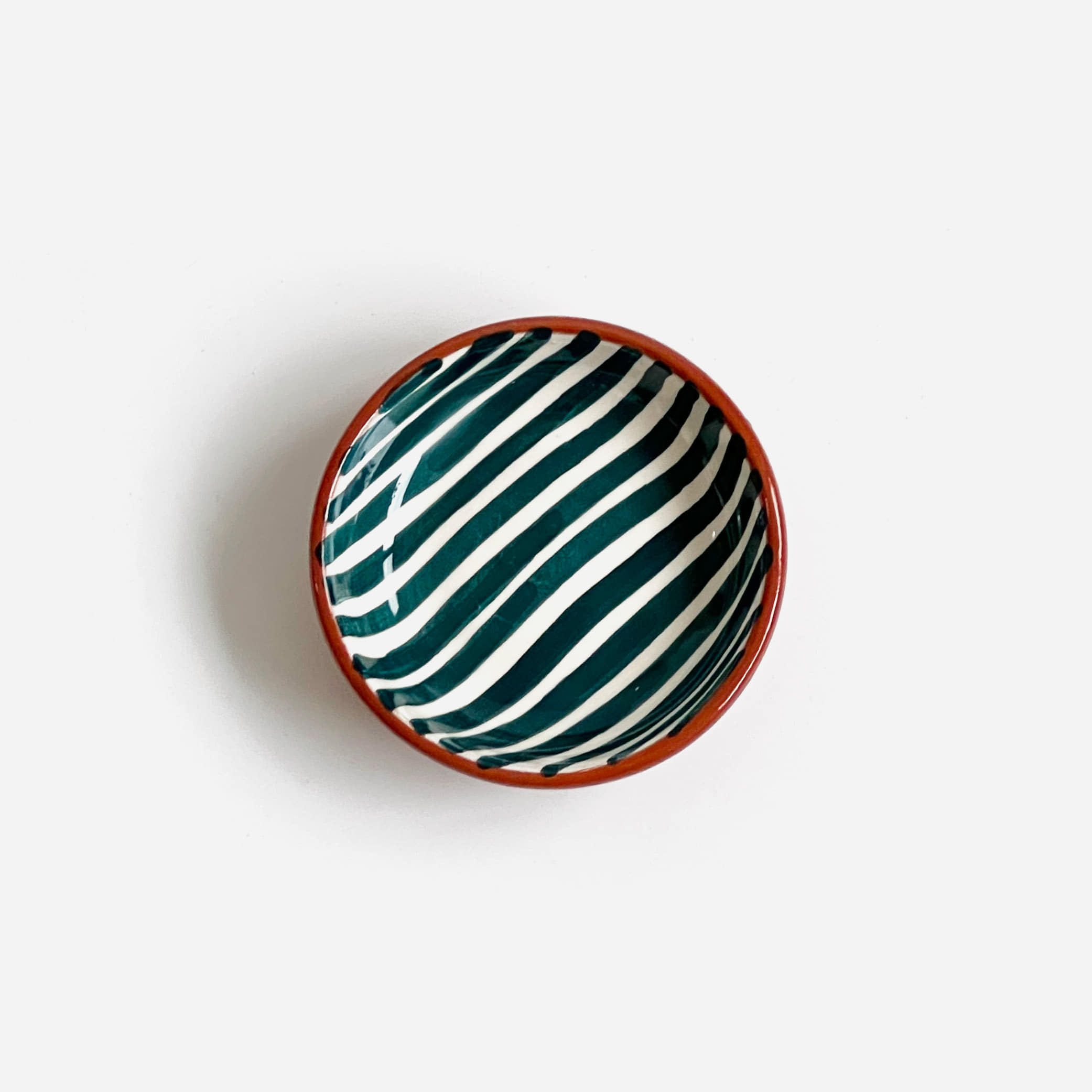 [CASA CUBISTA] Stripe Bowl Mini_Teal