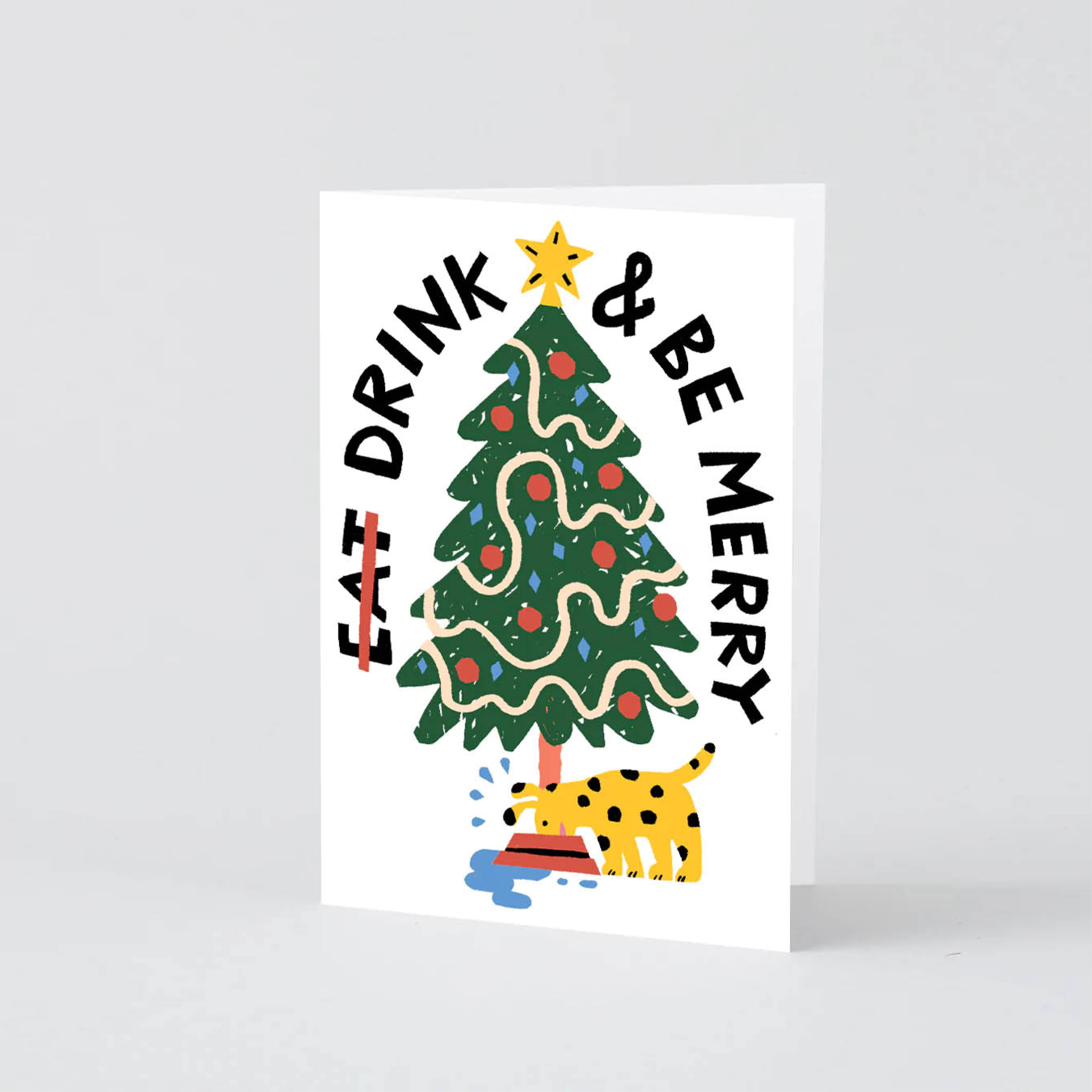 [WRAP] Drink and be Merry Embossed Christmas Card
