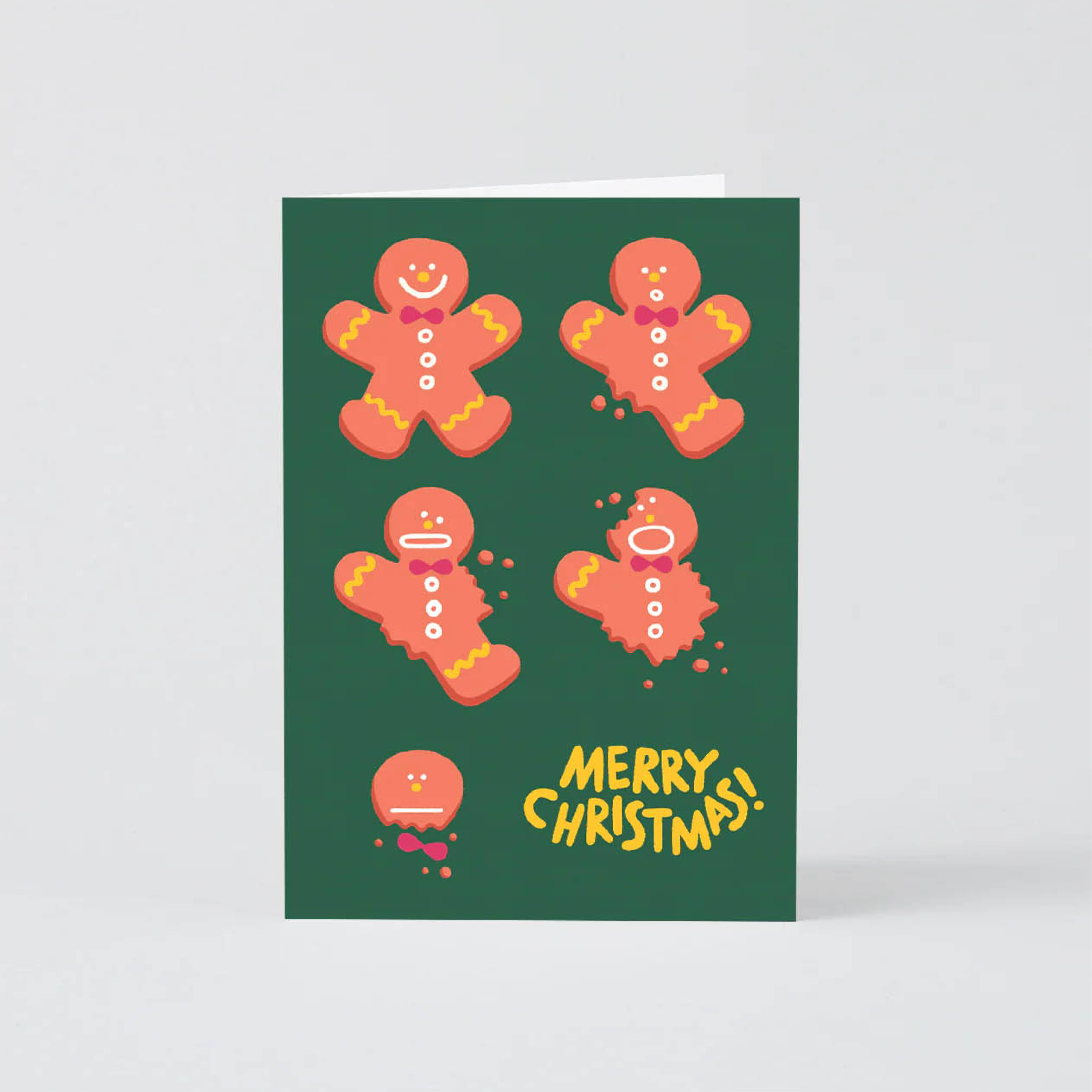 [WRAP] Gingerbread Embossed Christmas Card