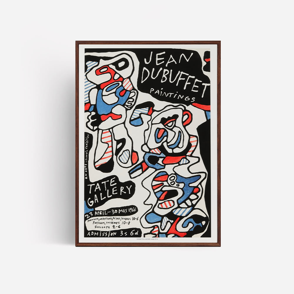 [JEAN DUBUFFET] Paintings Vintage Poster,1966