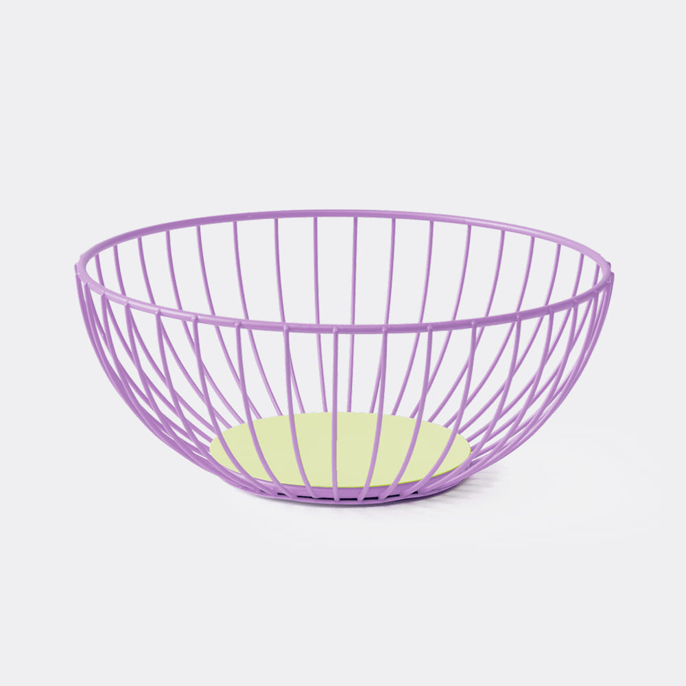 [OCTAEVO] Iris Wire Basket_Purple