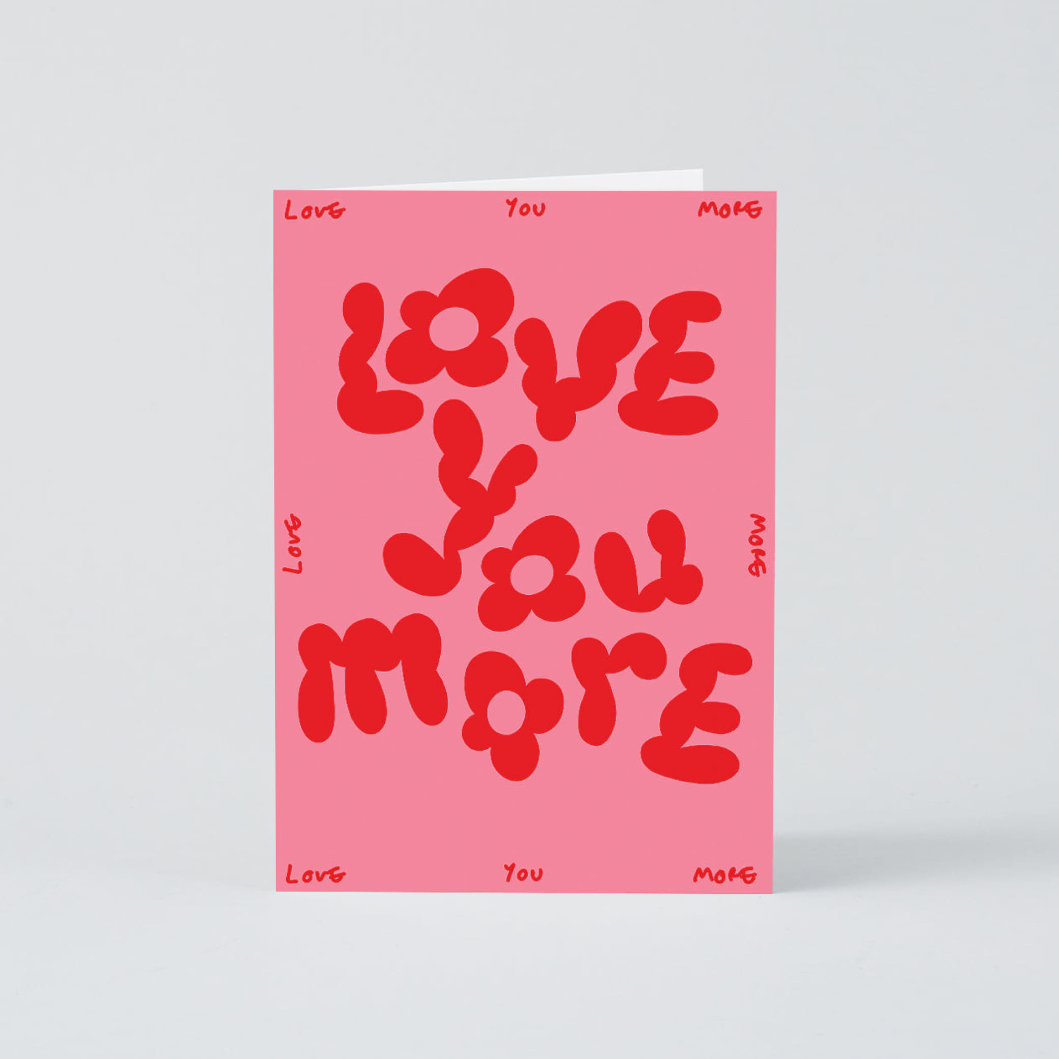 [WRAP] Love You More Embossed Greetings Card