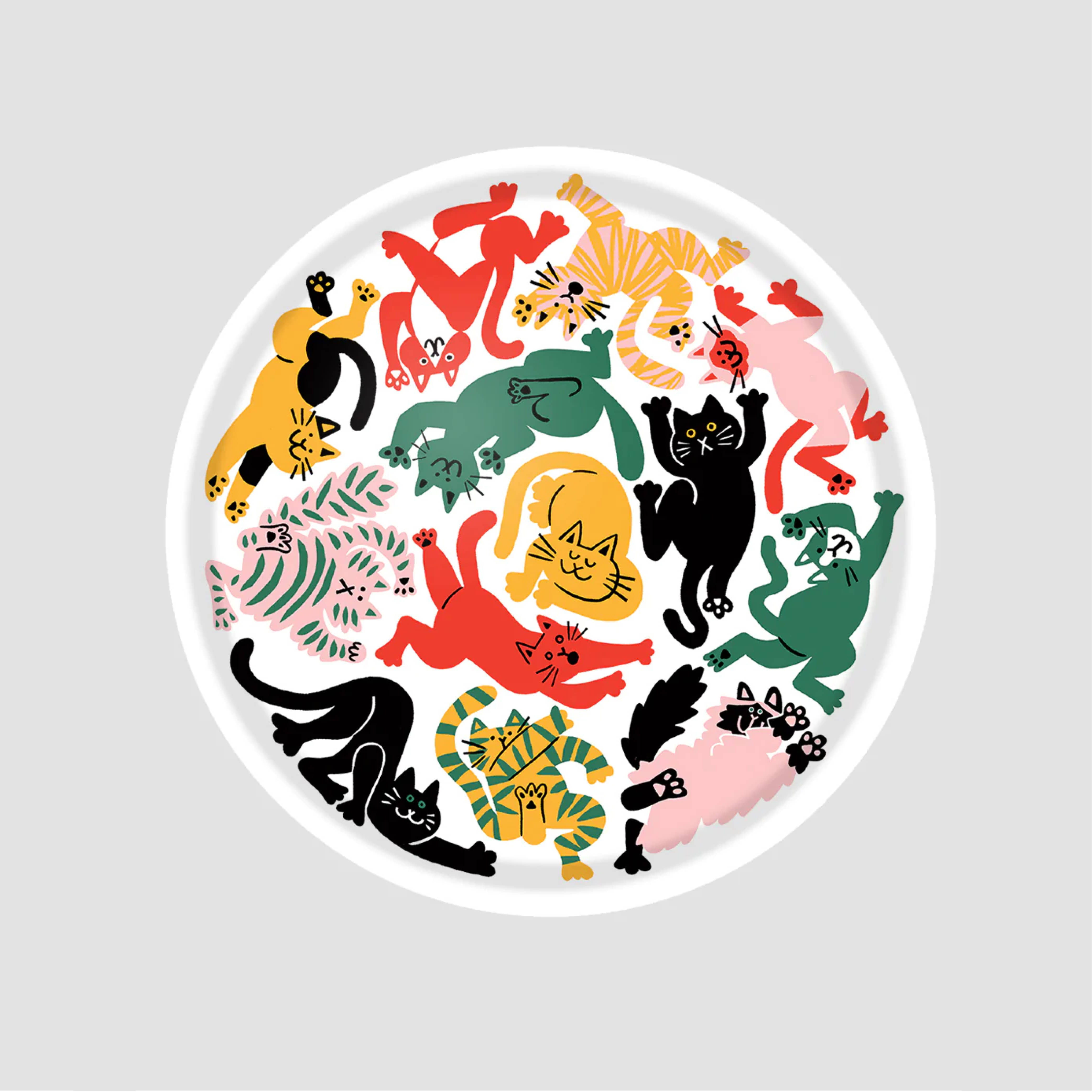 [WRAP] Cats Round Art Tray