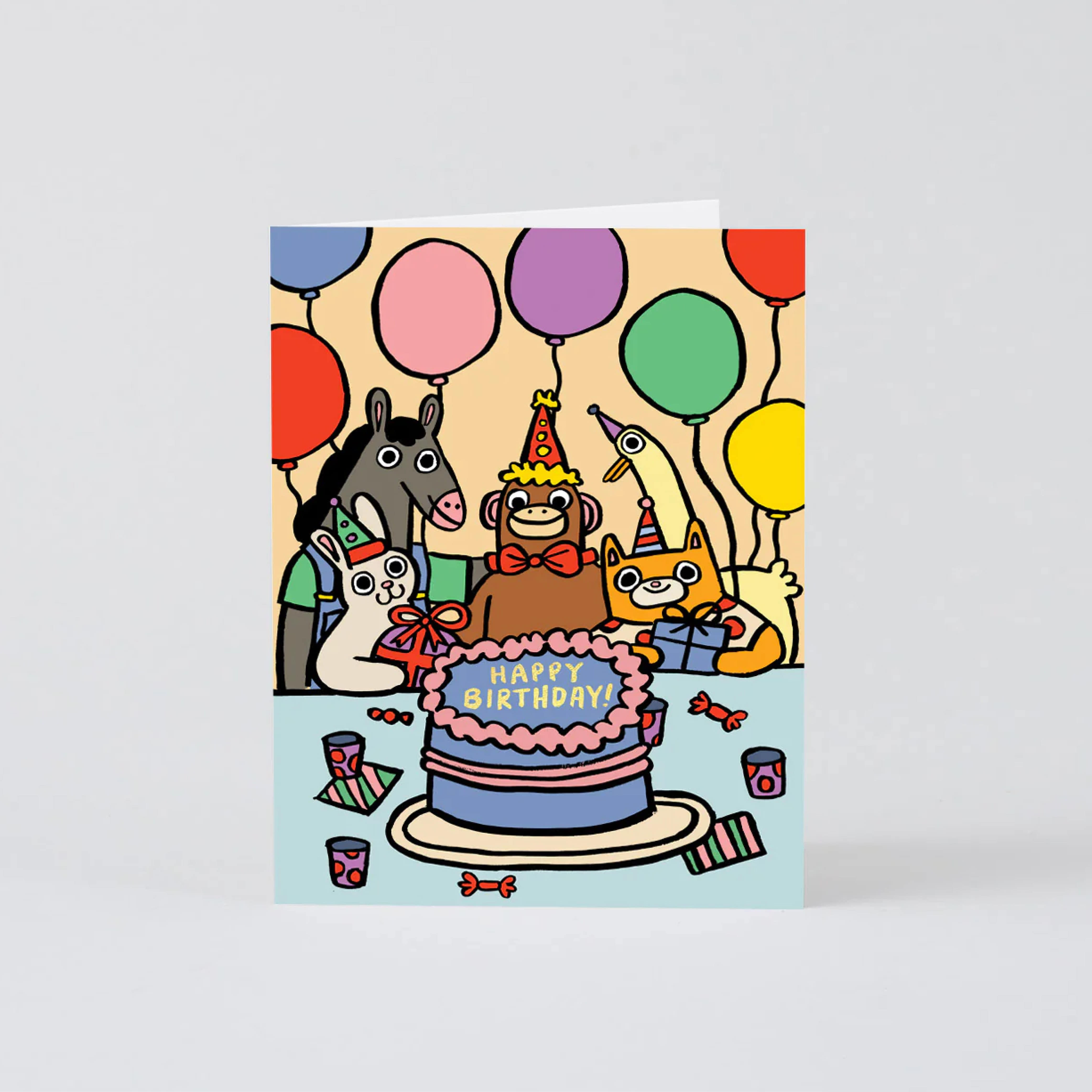 [WRAP] Happy Birthday Party Kids Greetings Card