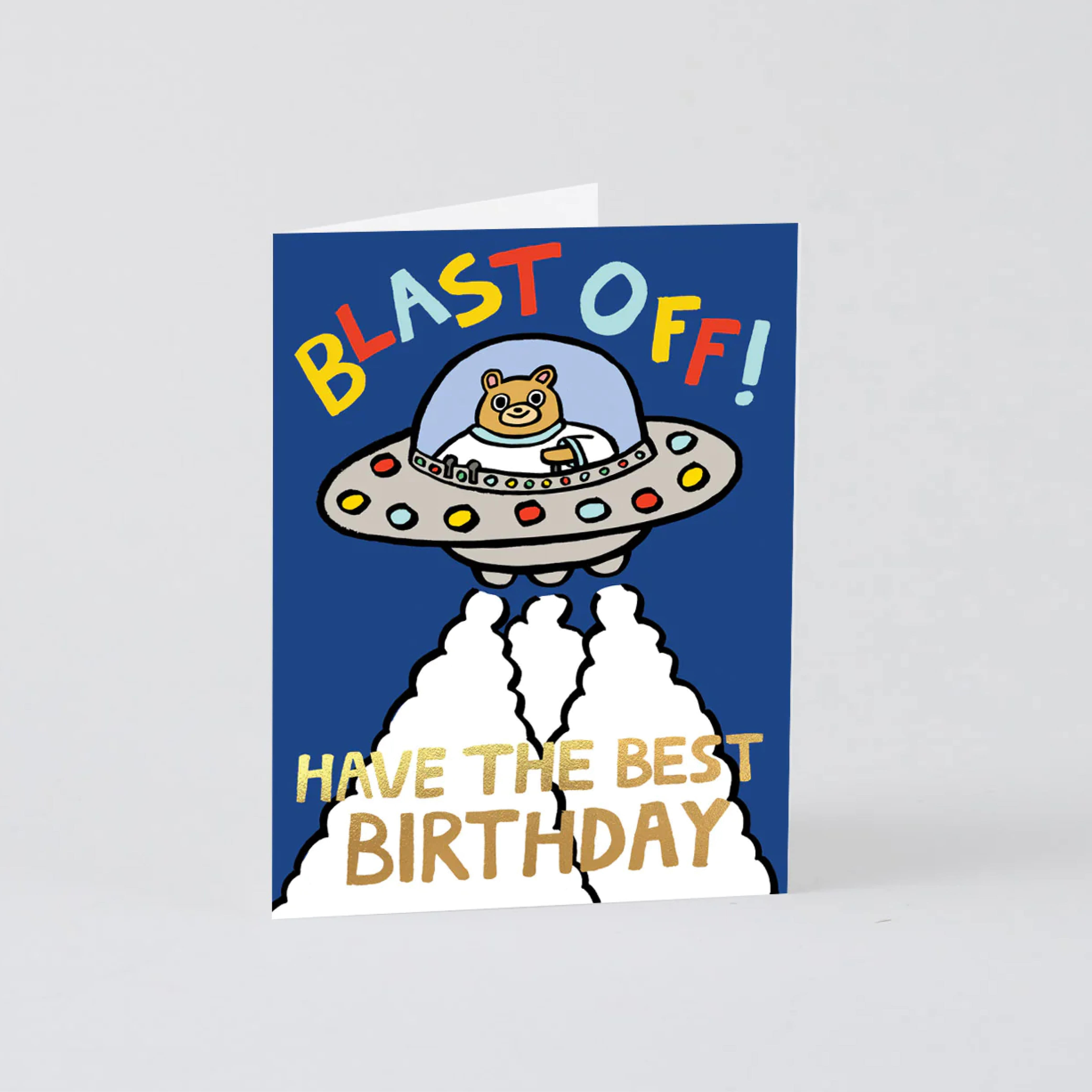 [WRAP] Blast Off! Kids Greetings Card