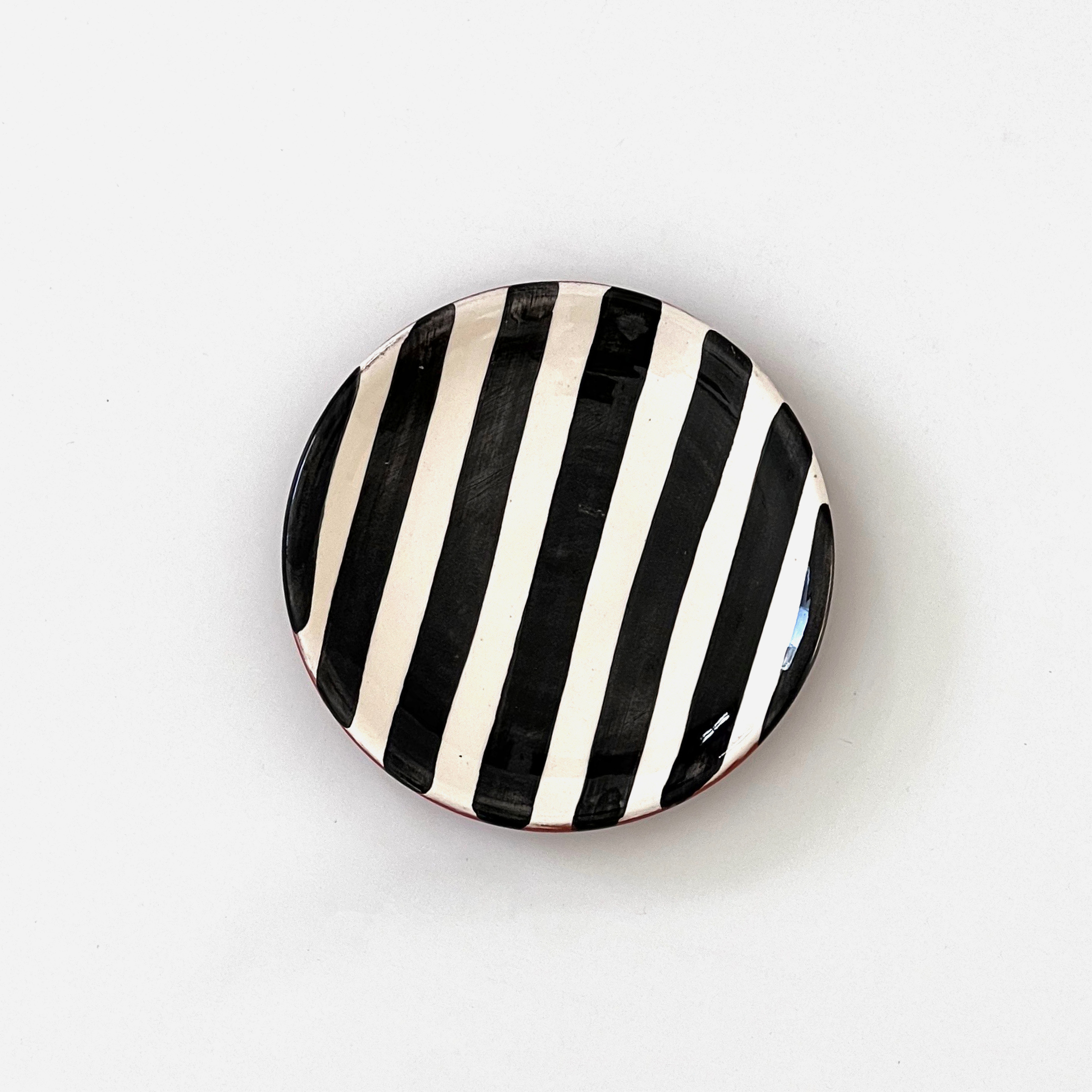 [CASA CUBISTA] Bold Stripe Plate Mini_Black